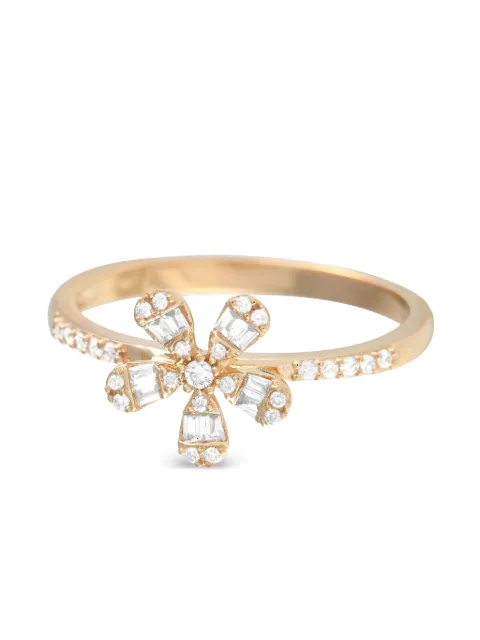 LB Exclusive 14kt yellow gold Flower diamond ring Gold RN32404