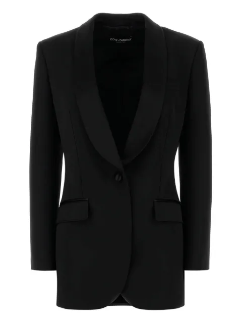 Dolce & Gabbana single-breasted blazer Black F2964TFU21E