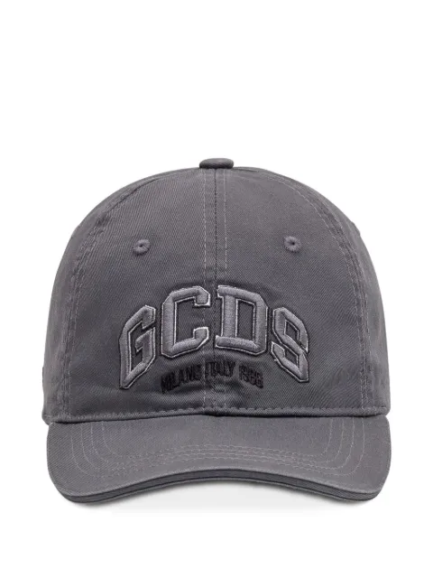 GCDS logo-embroidered cap Grey A2OU5800AD0