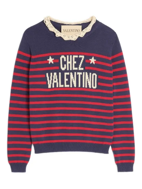 Valentino Garavani chez sweater Blue BKC67D9KE