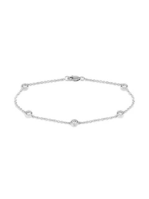 LB Exclusive 14K white gold diamond bracelet Silver ALB15826