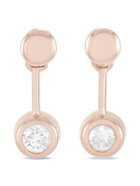 LB Exclusive 14K rose gold diamond earrings Pink AER15706R