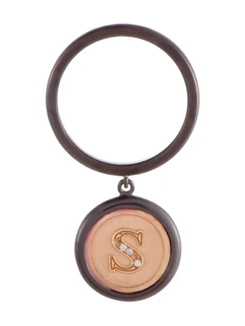 LUCA CARATI 18K rose gold diamond ring Brown SG2AH