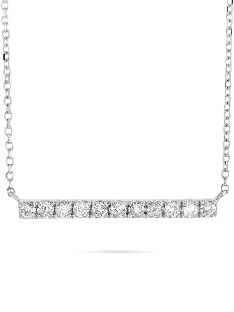 LB Exclusive 14K white gold diamond necklace Silver ANK15811