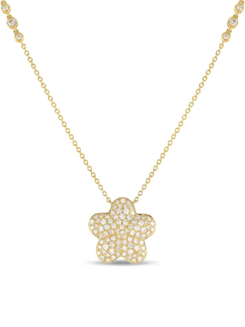 LB Exclusive 18kt yellow gold Flower diamond necklace Gold ANK19702Y