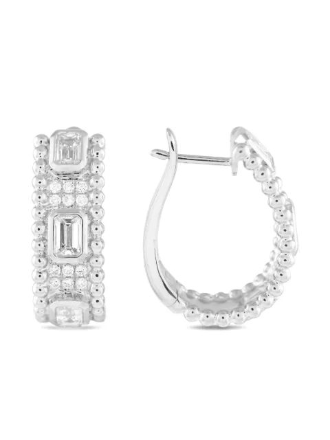 LB Exclusive 18K white gold diamond earrings Silver AER19786