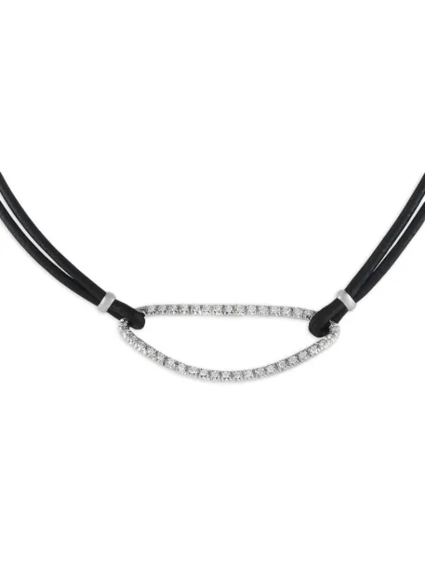 Piero Milano 18kt white gold Diamond cord necklace Silver PI09011323
