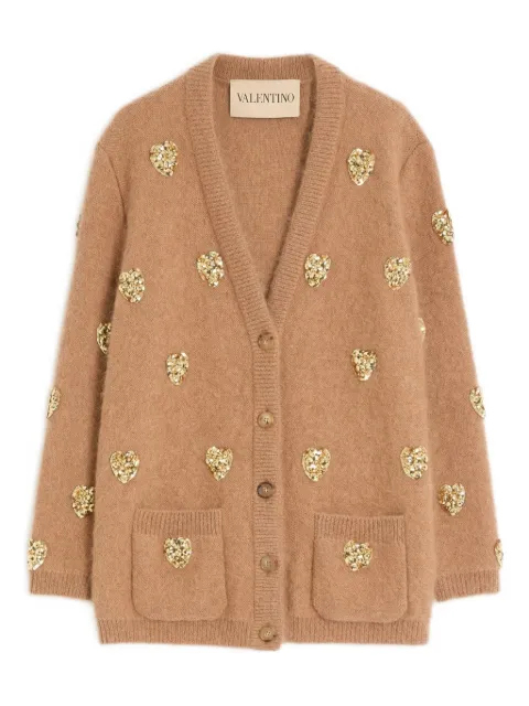 Valentino Garavani embroidered cardigan Neutrals BKA12K9FS