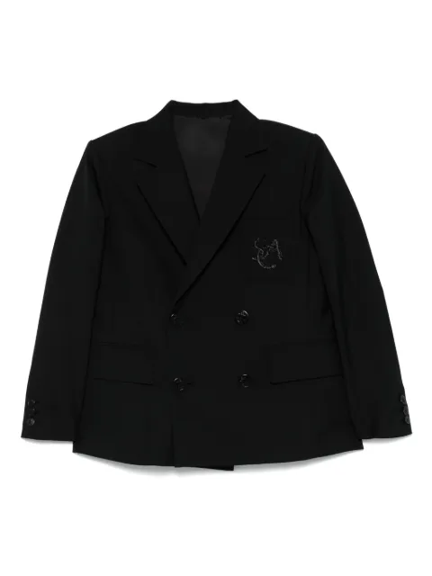sacai logo-appliqué blazer Black 2507806
