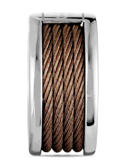 Charriol Forever cable ring Brown 020611390