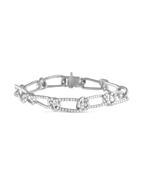 LB Exclusive 18K white gold diamond bracelet Silver ALB18773
