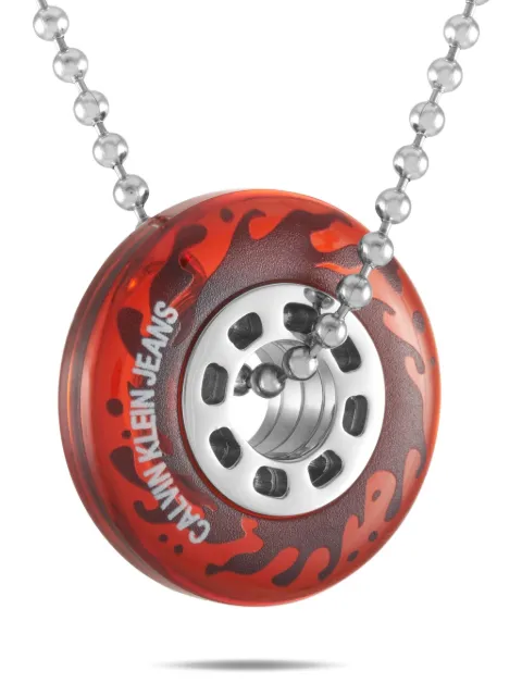 Calvin Klein Spin stainless steel necklace Red KJJASN090100