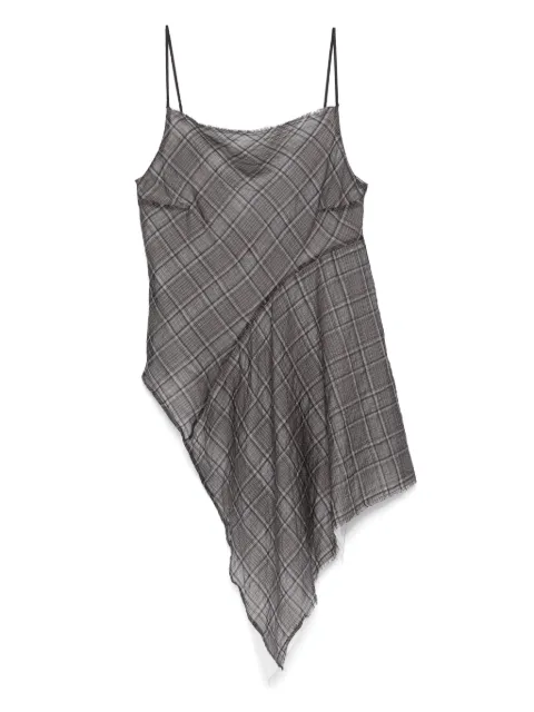 Marc Le Bihan checked top Grey 2676PE25