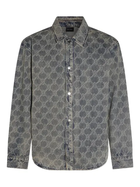 Daily Paper logo-print shirt Blue 2511154