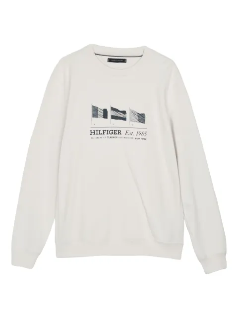 Tommy Hilfiger flags-print sweatshirt White MW0MW37464