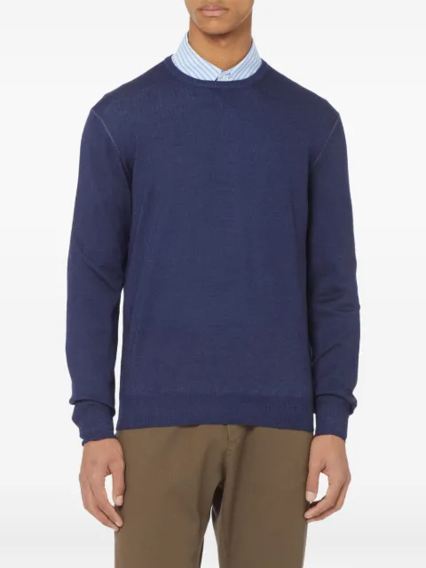 Gran Sasso crew-neck cotton sweater Blue 5716728412