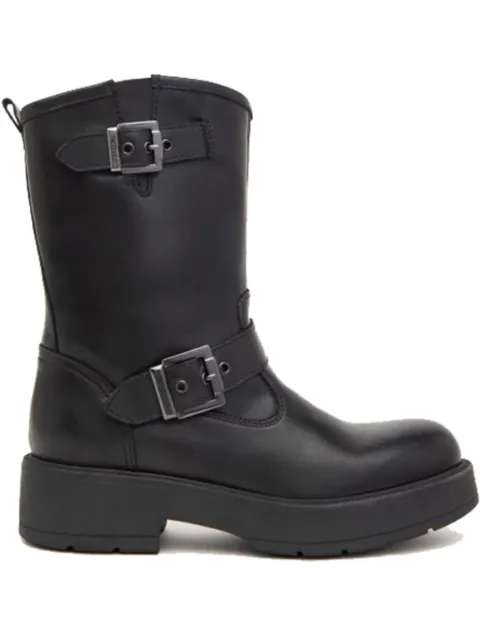 NERO GIARDINI leather ankle boots Black I411980D