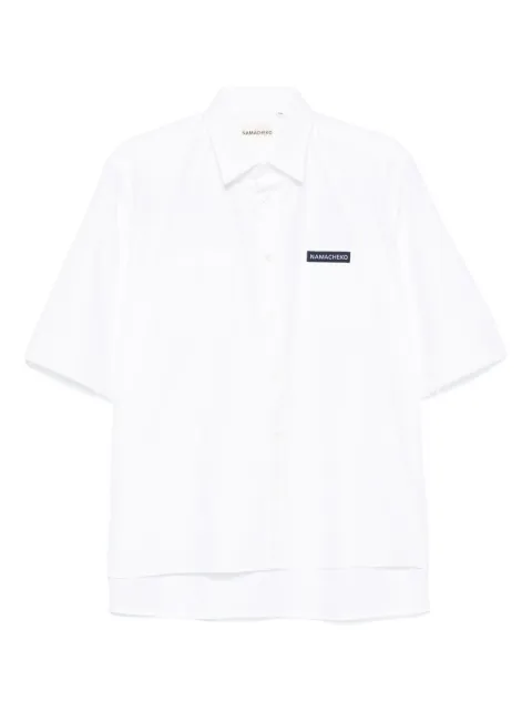 Namacheko logo-patch shirt White 402SN12011000WHITE