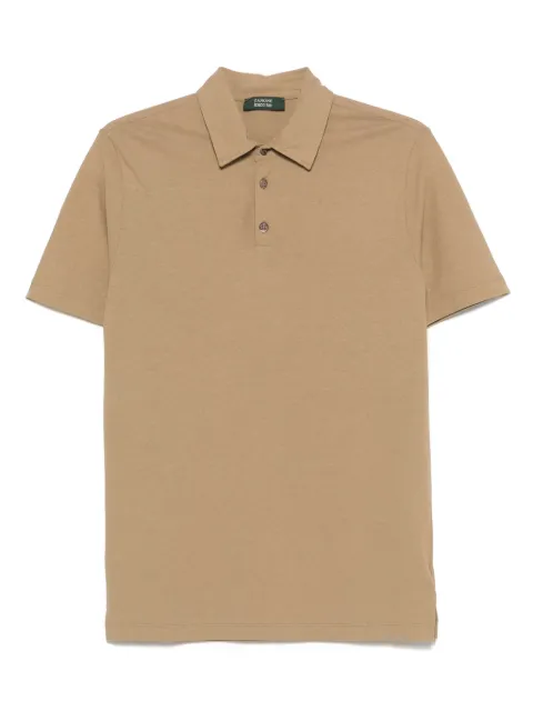 Zanone cotton polo shirt Neutrals 815109ZG380