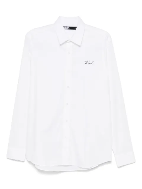 Karl Lagerfeld logo-print shirt White 60599560824600