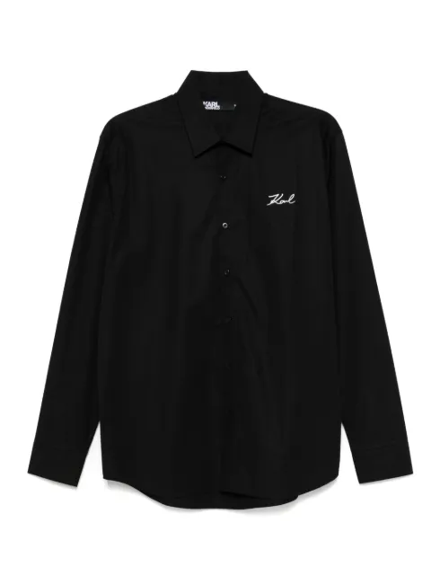 Karl Lagerfeld logo-print shirt Black 60599560824600