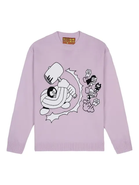 Brain Dead Hammer sweater Pink BDW23012003524