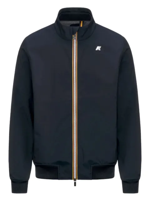 K-Way logo-patch jacket Blue K5123HW