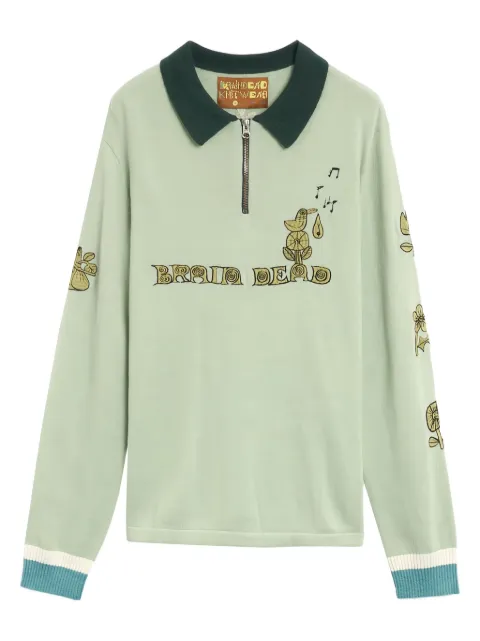 Brain Dead Lex polo shirt Green F24O12003934