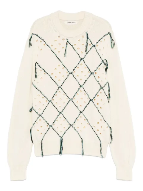 Namacheko intarsia crew-neck sweater Neutrals 7552100NATURAL