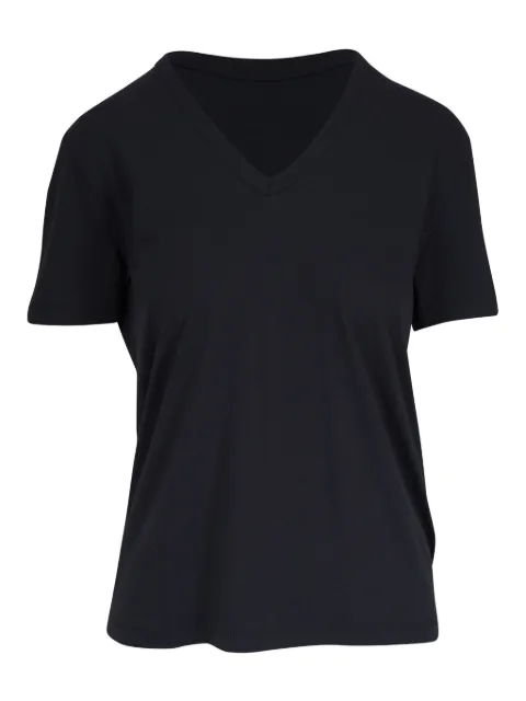 Majestic Filatures V-neck T-shirt Black M296FTS679002