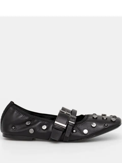 DKNY crystal-embellished ballerina shoes Black K1552868