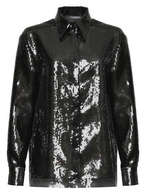 Alberta Ferretti sequinned shirt Black A02171646