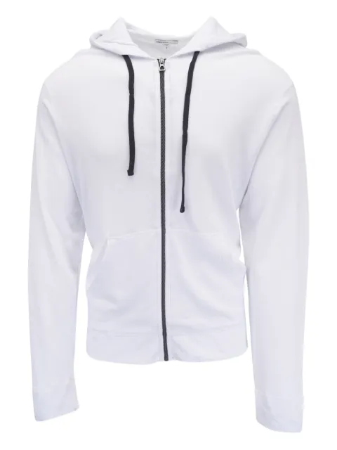 James Perse zip-up hoodie White MXA2130
