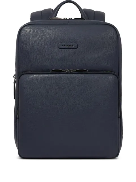 PIQUADRO logo-plaque backpack Blue CA6311MOS