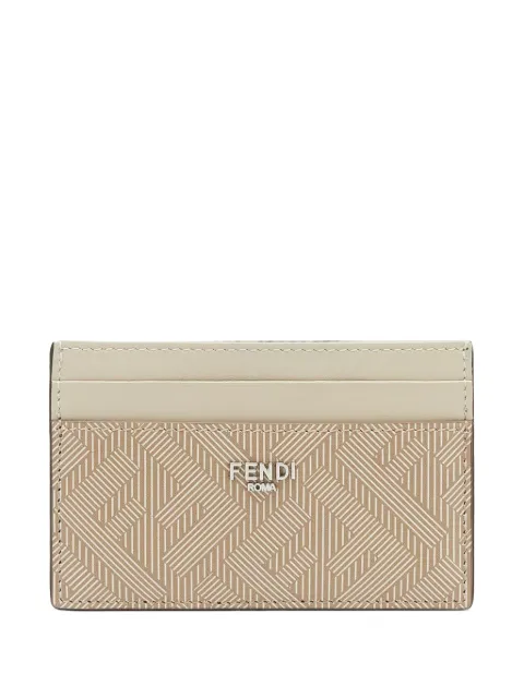 FENDI Shadow card holder Neutrals 7M0347AP16