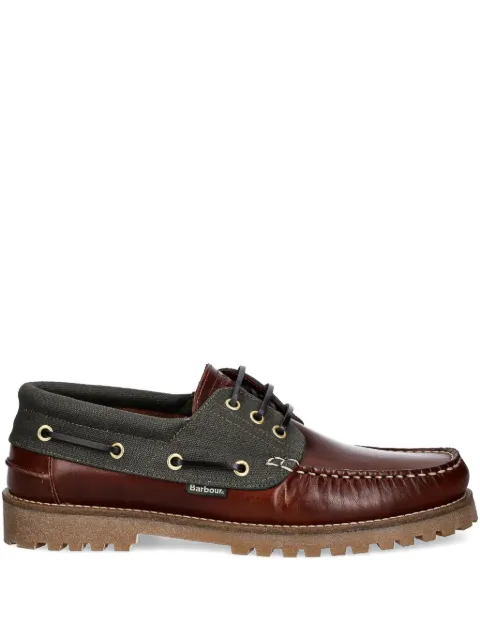 Barbour Deck leather boat shoes Brown MFO0795BR71