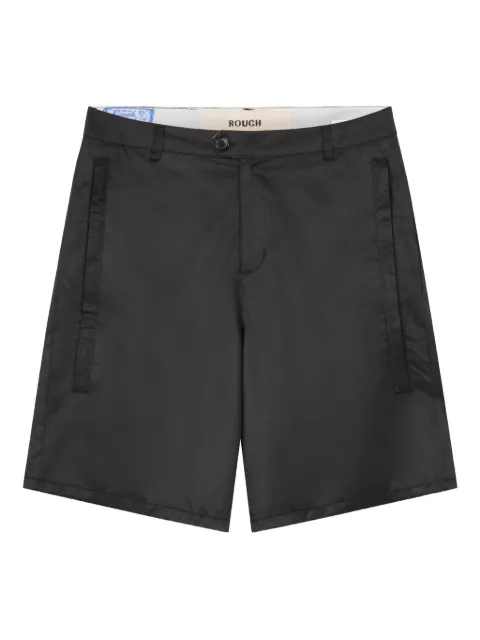 ROUGH. satin-finish shorts Black SS25RGH045