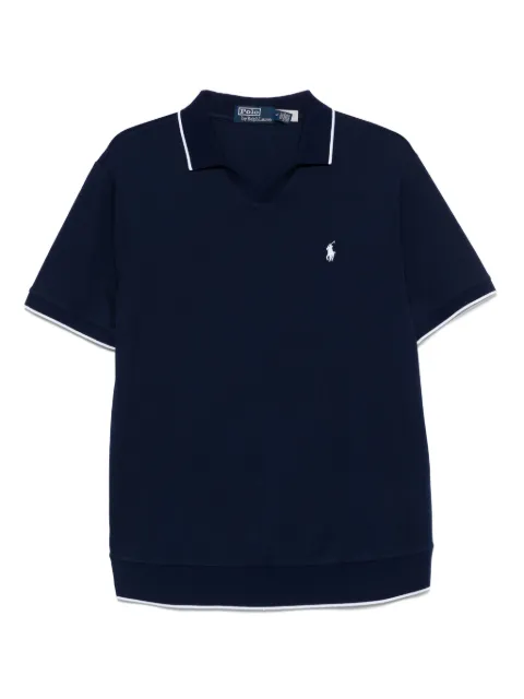 Polo Ralph Lauren jacquard logo-embroidered T-shirt Blue 710964535005
