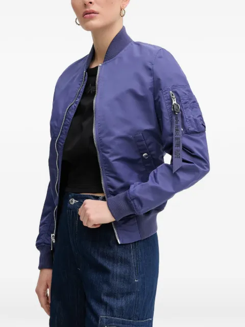 Alpha Industries zip-up bomber jacket Blue 156001