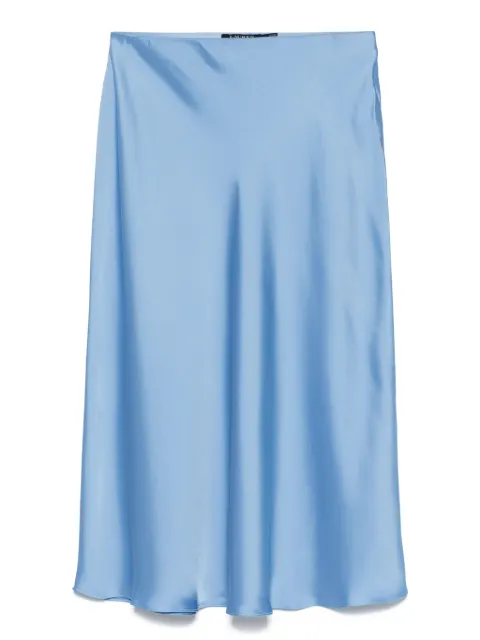 Lauren Ralph Lauren satin midi skirt Blue 200963405002