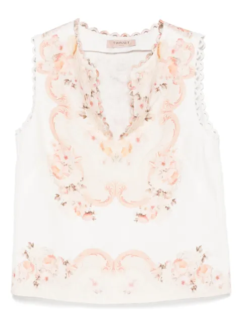 TWINSET floral top Neutrals 251TT2442