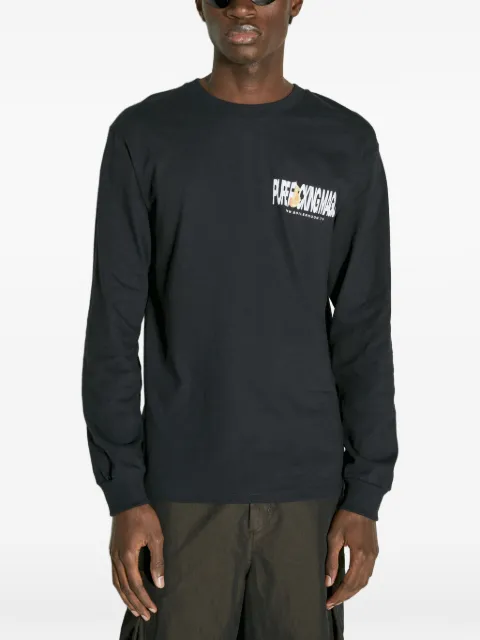 Boiler Room long-sleeve graphic T-shirt Black AW23LS01BLK
