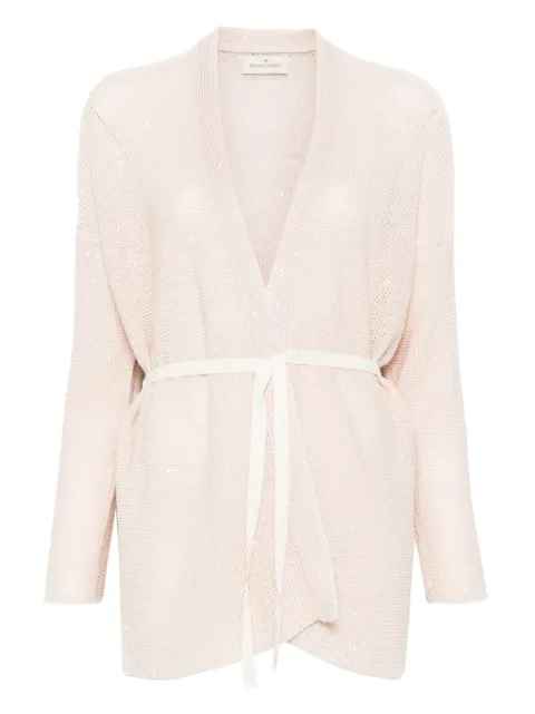 Bruno Manetti sequin-embellished cardigan Neutrals P2Q113