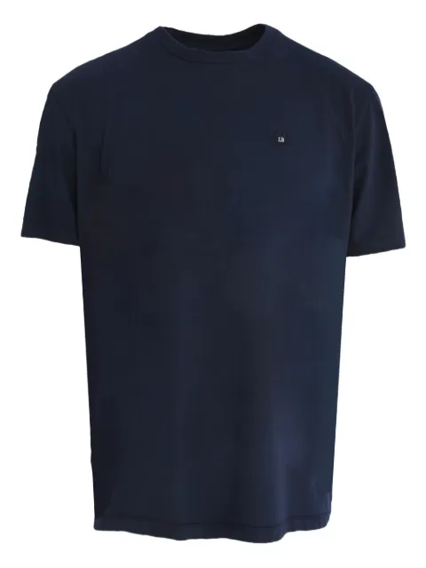 Luigi Borrelli logo-embroidered cotton T-shirt Blue PL806CCK8016