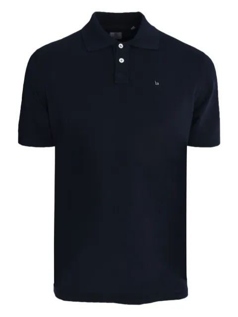 Luigi Borrelli piquet-cotton polo shirt Blue PL805CCK8015