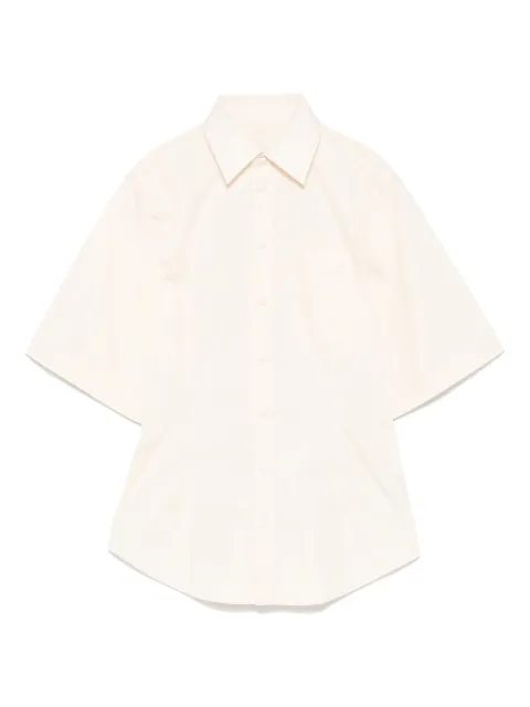 AMI Paris cotton short-sleeve shirt Neutrals FSH462CO0076