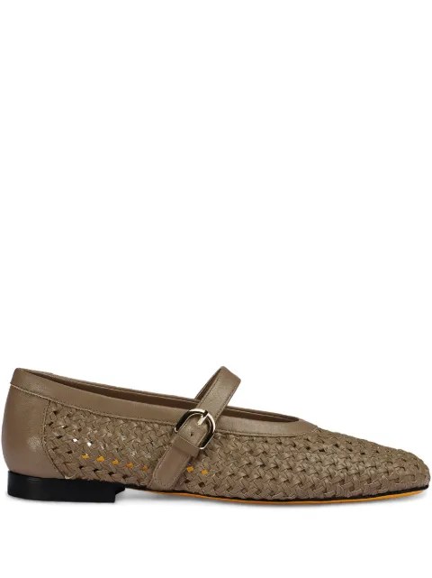 Doucal's leather ballerina shoes Brown DD8778MAENUZ246NM20