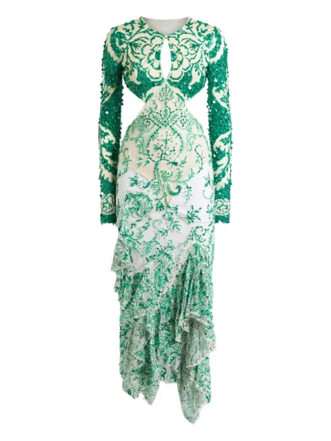 ETRO sequin-embellished dress Green WRHA038399IP430