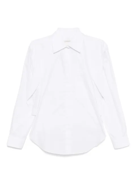 LITKOVSKA cut-out cotton shirt White B18MSS25