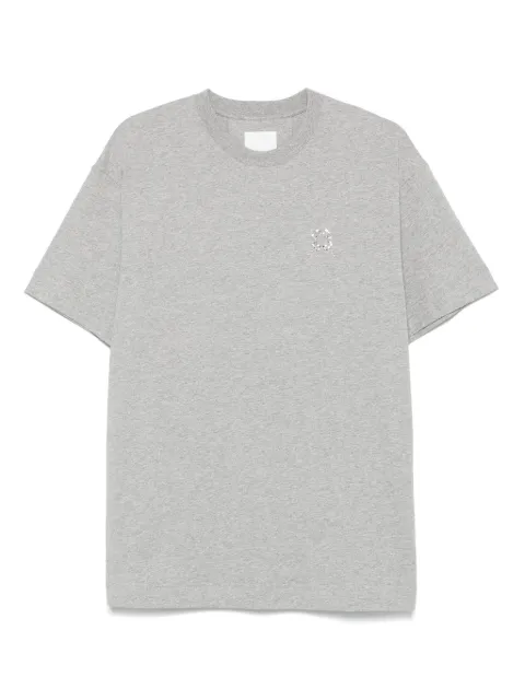 Givenchy crystal 4G-detail cotton T-shirt Grey BM71MG3YPP